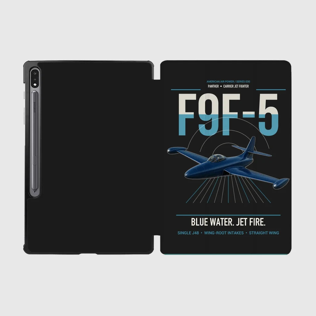 F9F-5 Panther design on black samsung tablet tablet case