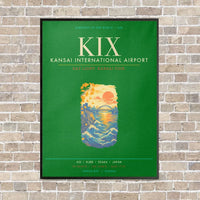 Thumbnail for Kansai International Airport Osaka KIX - Canvas Framed - Green