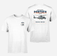 Thumbnail for Airbus Helicopters AS565 MBe Panther design on white t-shirt, double-side print