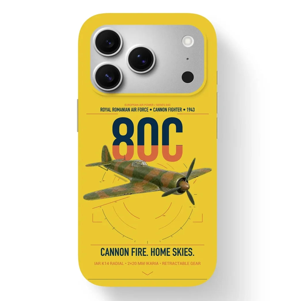 IAR 80C design on yellow magsafe iphone case, for iPhone 17 Pro