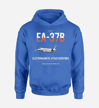 Thumbnail for EA-37B Compass Call design on blue double-side hoodie, single-side print