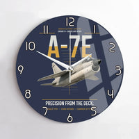 Thumbnail for A-7E Corsair II design on navy blue no frame wall clock