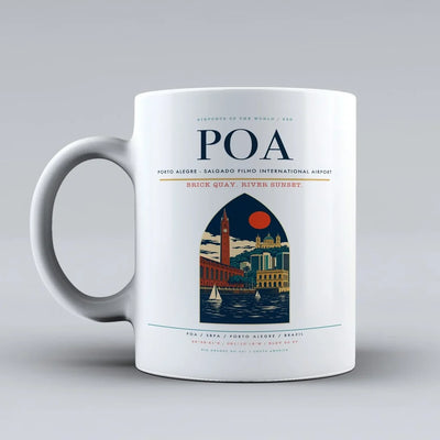 Porto Alegre - Salgado Filho International Airport POA Mug - White