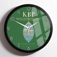 Thumbnail for Boryspil International Airport KBP Wall-Clock Framed - Green