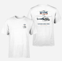 Thumbnail for Airbus H125 design on white t-shirt, double-side print
