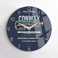 Thumbnail for CONWAY design on navy blue no frame wall clock