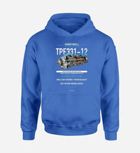Thumbnail for TPE331-12 design on blue hoodie single side
