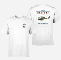 Thumbnail for Westland Gazelle AH1 design on white t-shirt, double-side print