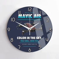 Thumbnail for DJI Mavic Air design on navy blue no frame wall clock