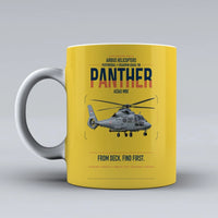 Thumbnail for Airbus Helicopters AS565 MBe Panther design on yellow ceramic mug, double-side print