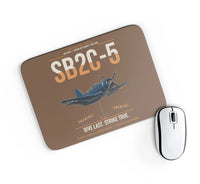 Thumbnail for SB2C-5 Helldiver design on brown rectangle mouse pad