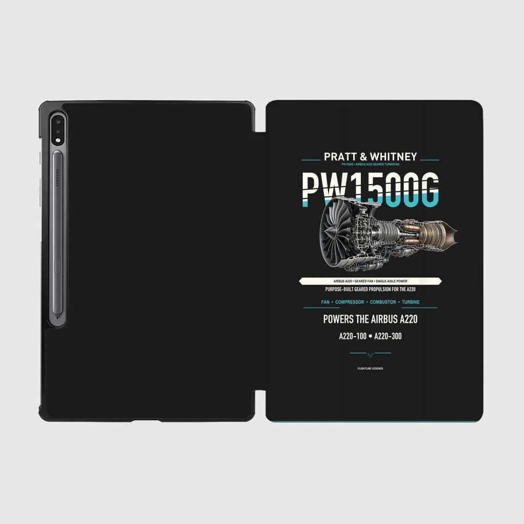 PW1500G design on black samsung tablet tablet case