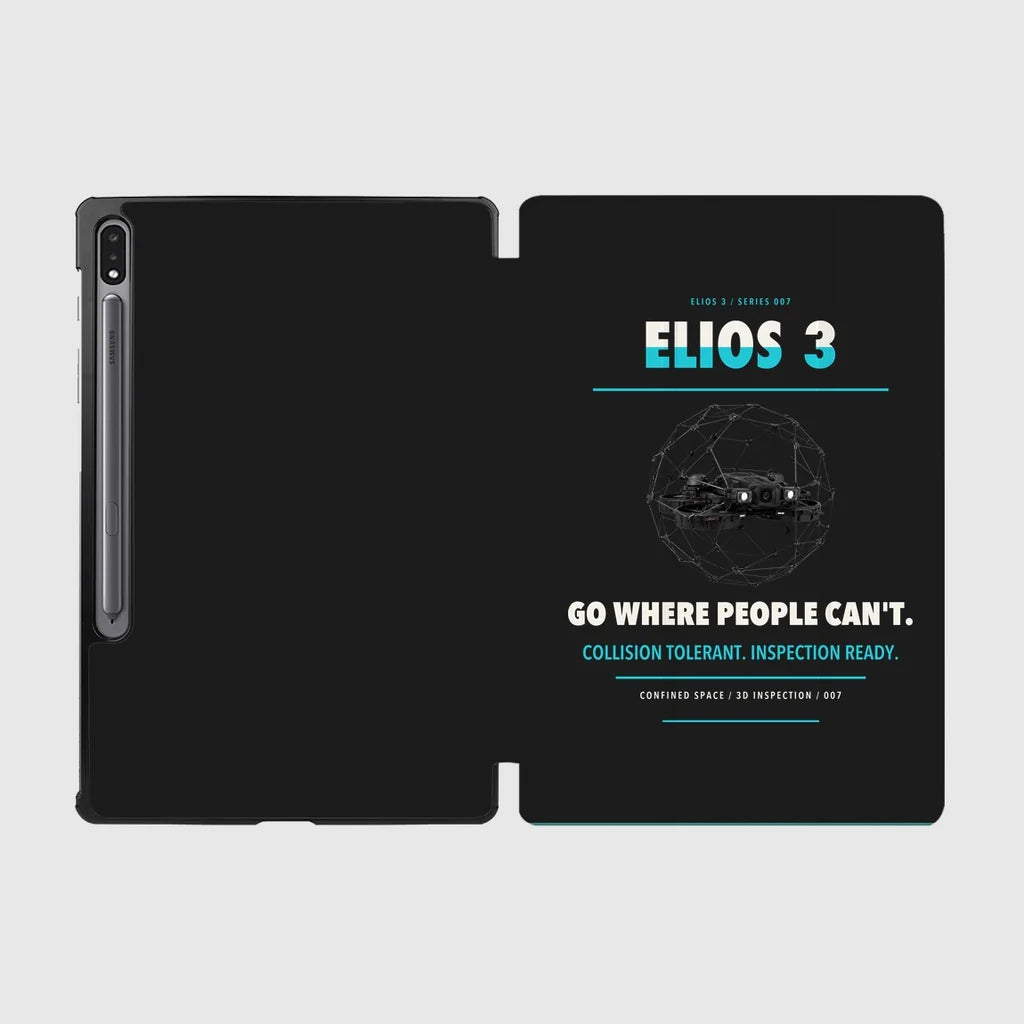 Flyability Elios 3 design on black samsung tablet tablet case