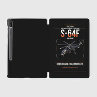Thumbnail for Erickson S-64F Air Crane design on black samsung tablet tablet case