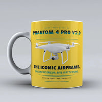 Thumbnail for Phantom 4 Pro V2.0 Mug design on yellow dji