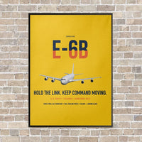 Thumbnail for E-6B Mercury vertical canvas print - framed - yellow background