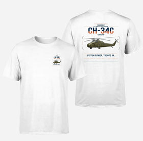 Double-Side Printing — Sikorsky CH-34C Choctaw Double-Side T-Shirt