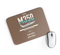 Thumbnail for Piper M350 design on brown rectangle mouse pad