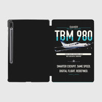 Thumbnail for Daher TBM 980 design on black samsung tablet tablet case