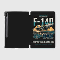 Thumbnail for F-14D Tomcat design on black samsung tablet tablet case