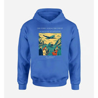 Thumbnail for VINTAGE G4478 - The Ferry Across The Strait - Premium Hoodie design on blue premium