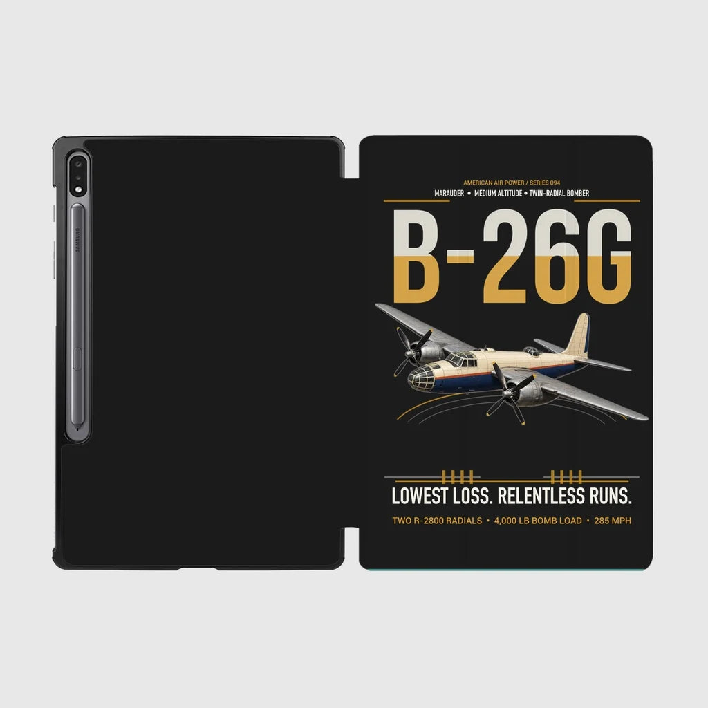 B-26G Marauder design on black samsung tablet tablet case