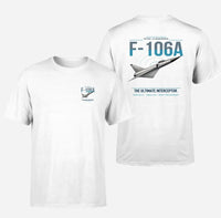 Thumbnail for F-106A Delta Dart design on white t-shirt, double-side print