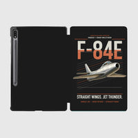 Thumbnail for F-84E Thunderjet design on black samsung tablet tablet case