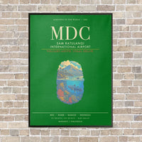 Thumbnail for Sam Ratulangi International Airport MDC - Canvas Framed - Green