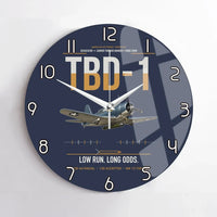 Thumbnail for TBD-1 Devastator design on navy blue no frame wall clock
