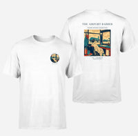 Thumbnail for VINTAGE G4377 - The Airport Barber - Double-Side T-Shirt design on white double side t shirt