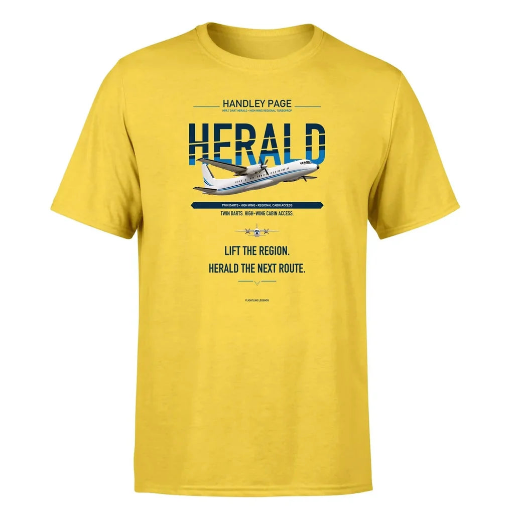 Handley Page HPR.7 Dart Herald design on yellow single side