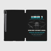 Thumbnail for BRINC LEMUR 2 design on black samsung tablet tablet case