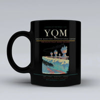 Thumbnail for Greater Moncton International Airport (YQM) airport code design on black ceramic mug