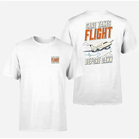 Double-Side Printing — Care Takes Flight Before Dawn Double-Side T-Shirt