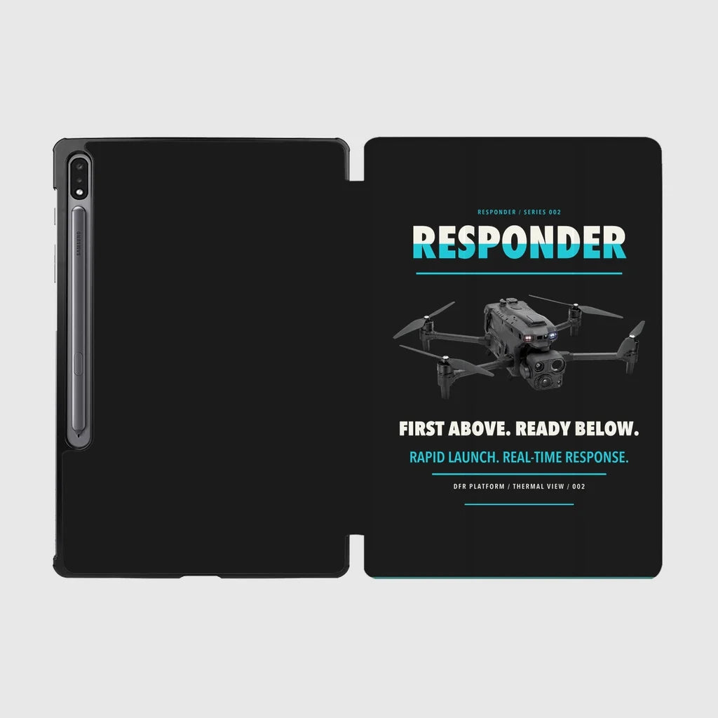 BRINC Responder design on black samsung tablet tablet case