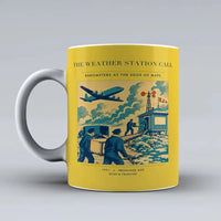 Thumbnail for VINTAGE G4288 - The Weather Station Call - Ceramic Mug design on yellow