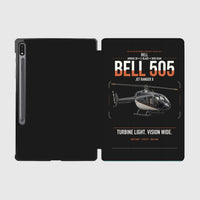 Thumbnail for Bell 505 Jet Ranger X design on black samsung tablet tablet case