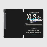 Thumbnail for Cessna Citation XLSPlus design on black samsung tablet tablet case
