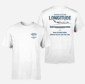 Double-Side Printing — Cessna Citation Longitude Double-Side T-Shirt