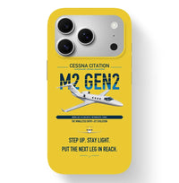 Thumbnail for Cessna Citation M2 Gen2 design on yellow magsafe iphone case, for iPhone 17 Pro