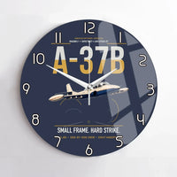 Thumbnail for A-37B Dragonfly design on navy blue no frame wall clock