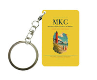 Thumbnail for Muskegon County Airport (MKG) design on yellow key chain