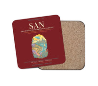 Thumbnail for San Diego International Airport SAN - Dark Red