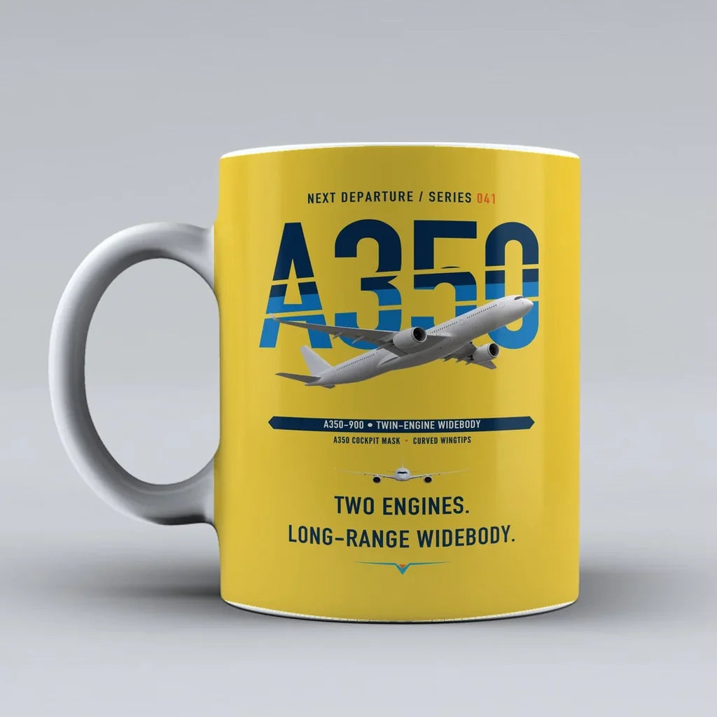 A350-900 Mug design on yellow airbus
