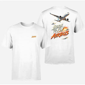 Double-Side Printing — Born To Fly Airbus Double-Side T-Shirt
