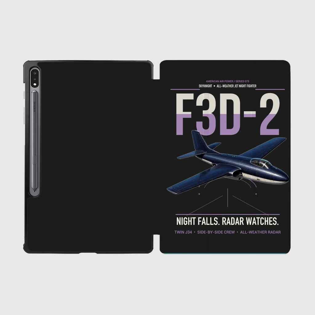 F3D-2 Skyknight design on black samsung tablet tablet case