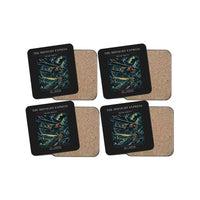 Thumbnail for The Midnight Express - Designed Coasters design on black 4-pieces-set