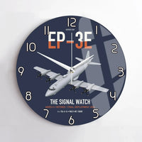 Thumbnail for EP-3E ARIES II design on navy blue no frame wall clock