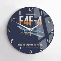 Thumbnail for F4F-4 Wildcat design on navy blue no frame wall clock